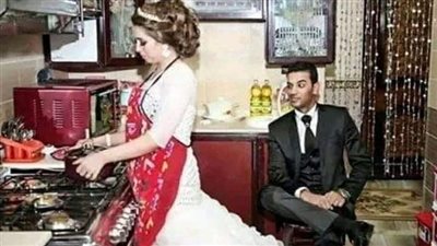 شاب في ليلة الزفاف 