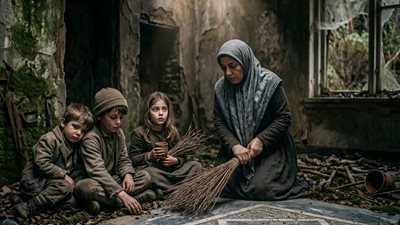 سخروا من بيتها المدفون بالأوراق… لكنها كنسَت فوجدت الكنز!