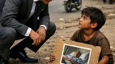 تسوّل بصورة والده المړيض… لكن ما اكتشفه الملياردير عند التدقيق حوّل حياته بالكامل في لحظة واحدة