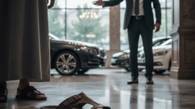 وصل والدُ صاحبِ المعرض إلى صالة العرض ليشتري سيارة… لكنهم طردوه لأنهم ظنّوه فقيرًا