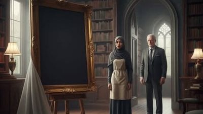 لقيتُ لوحة منوعة” بقصر أغنى رجل… ولما كشفتها اتجمدت وجه أمي المټوفية!