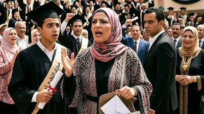 في عز حفلة تخرج ابني