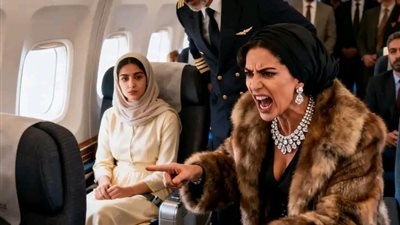 اهانها قائد الطائرة قبل ان يعرف من تكون