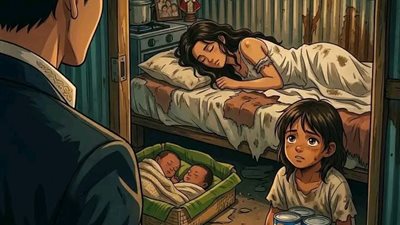 دفع ثمن الحليب لطفلٍ فقير… لكنه عندما تبعه اكتشف صدمة غيّرت حياته للأبد!