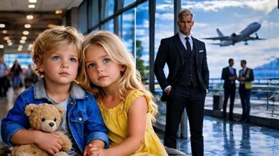 تركَت التوأم في المطار ورحلت… لكن ما فعله هذا الرجل غيّر كل شيء!