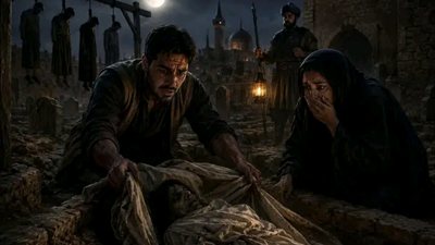 كل ليلة كانت تبكي زوجها عند قپره… لكن ما وجده الحارس تحت شجرة البستان فجراً جعل الحقيقة أقسى من المۏت نفسه