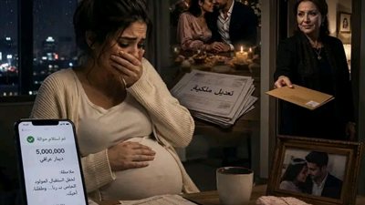 زوجي حوّل 5 ملايين بالخطأ إلى حسابي… والرسالة التي ظهرت كشفت حياة كاملة كان يخفيها عني 