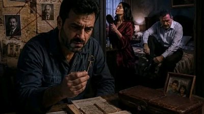 عدتُ إلى البيت مريضًا فوجدت سيارة صاحب الشركة في مرآبي... لكن المفتاح القديم كشف مصېبة أكبر بكثير!
