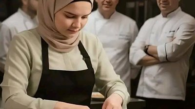 سخرون من فتاة عاملة غسّالة الصحون لأنها تأخذ بقايا الطعام