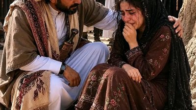 يحكى أنّ ملك أحد القبائل وإبنه خرجا ذات يوم