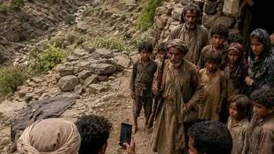 تم العثور بالصدفة على عائلة تعيش في الجبال منذ 80 عامًا لا تعرف ماهو المال ولا تلفاز ولا طائرة
