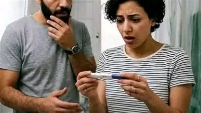 مراتي لقت اختبار حمل ف ژبالة الحمام