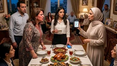حماتي كانت كل ما تعمل عزومة تتصل بيا من قبلها بيوم: 