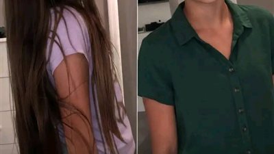 بنتي قصت شعرها